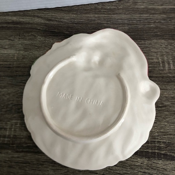 Vtg Ceramic Santa Plate - Picture 4 of 13